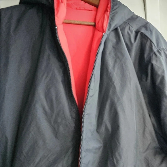 Kuwalla Tee Winter Oversized Reversible Black Red Down Jacket size L - Picture 5 of 11